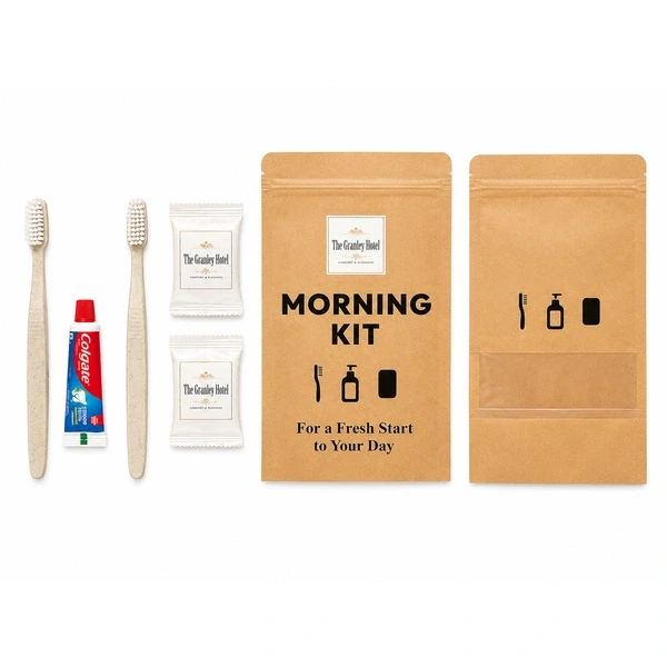 2 Wheat Straw Toothbrushes (White Bristles) + 2 Co...