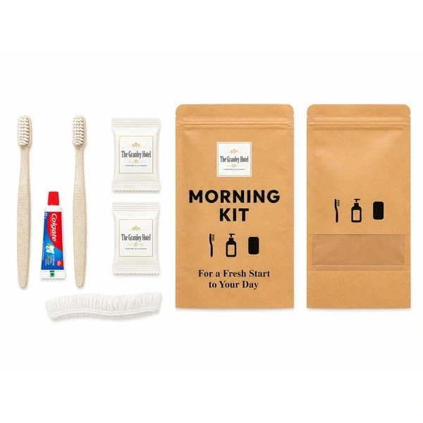 2 Wheat Straw Toothbrushes (White Bristles) + 1 Co...