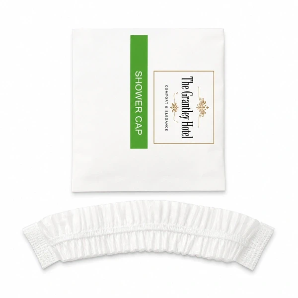 Shower Cap Compostable with White Pouch