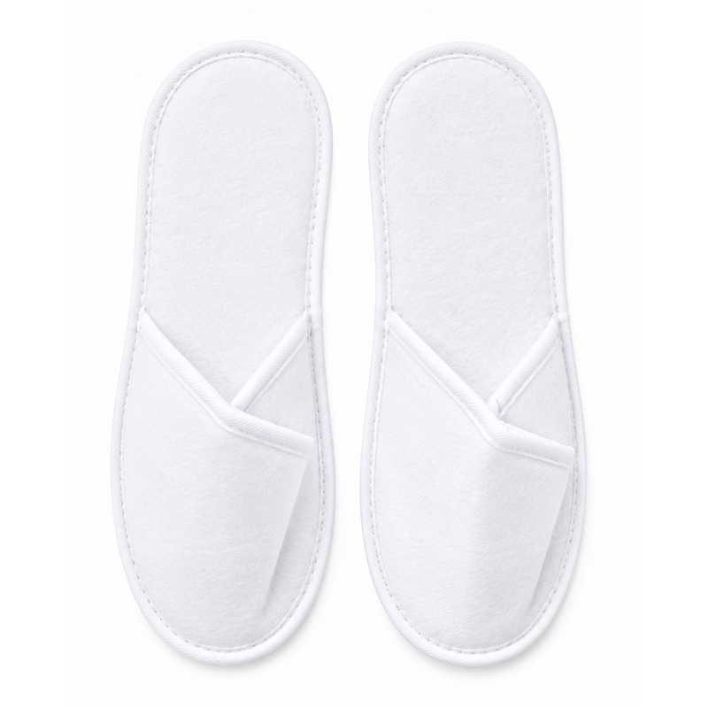 Slippers Close Toe White