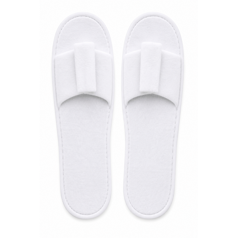 Slippers Open Toe White