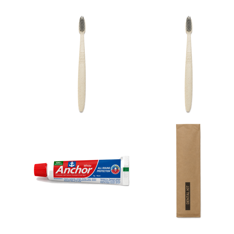 2 Wheat Straw Toothbrushe...