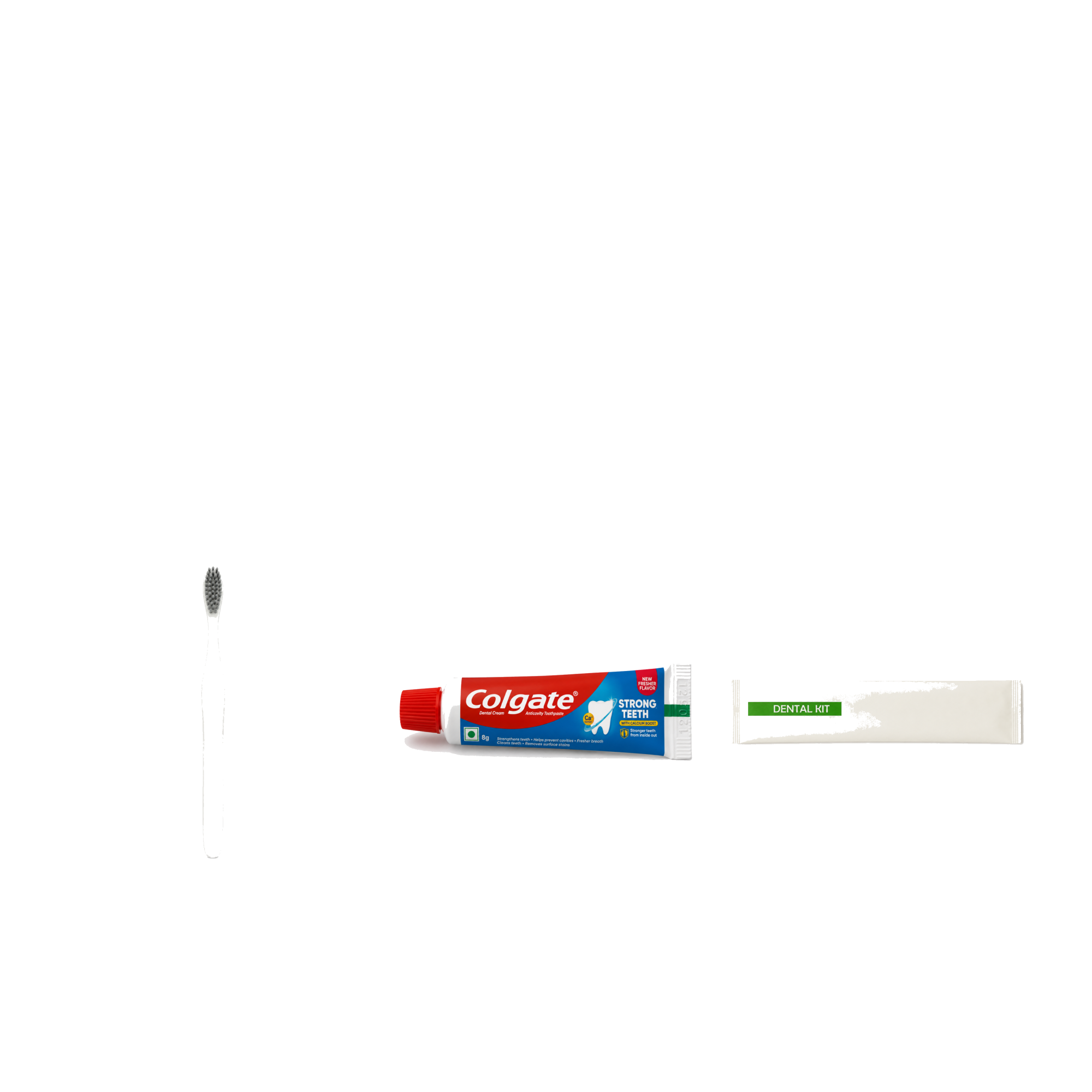 1 PCR Toothbrush + 1 Colgate Toothpaste with Dental Kit Pouch